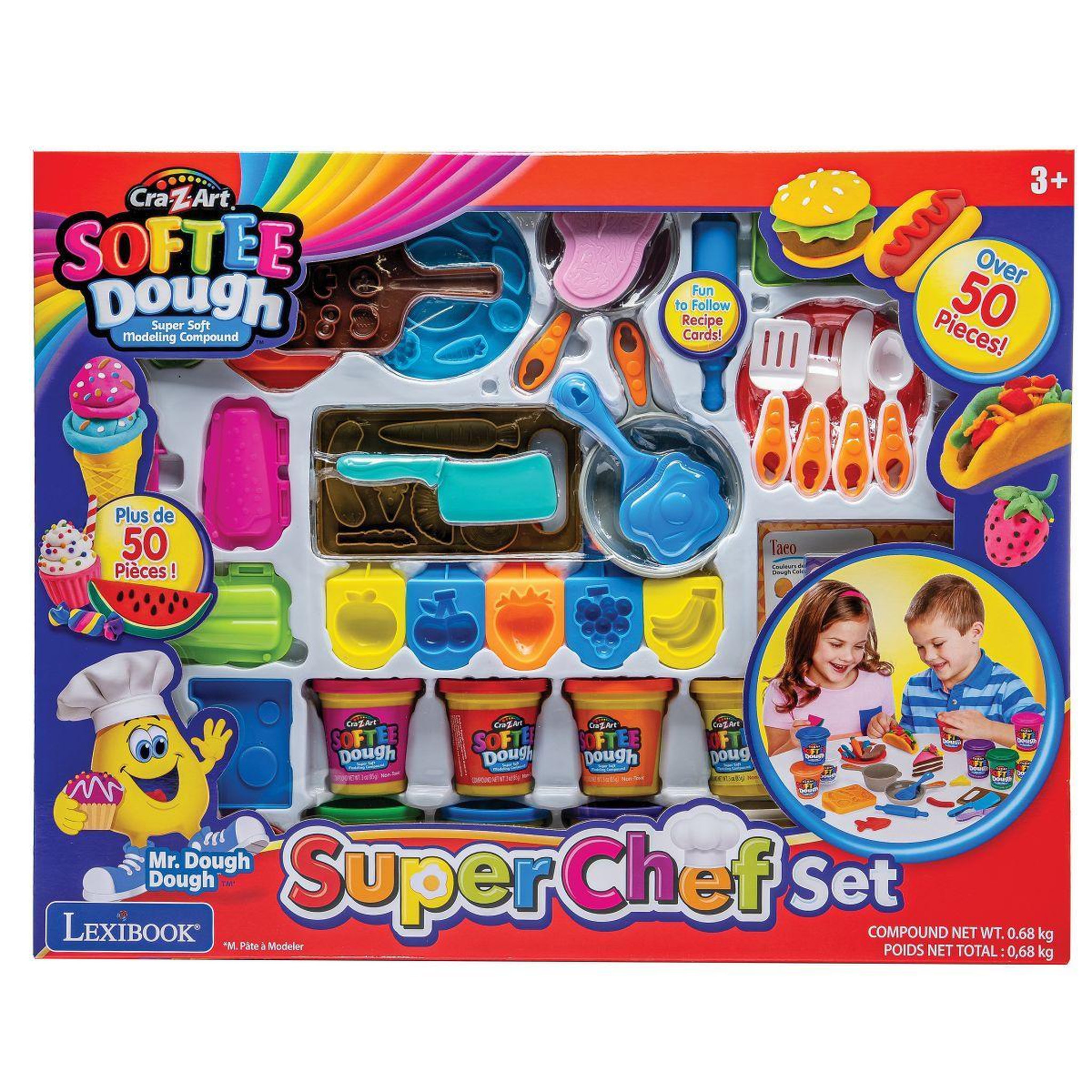 Voir la diapositive 3 : Lexibook Kit de Pâte à Modeler et Malléable Super Chef