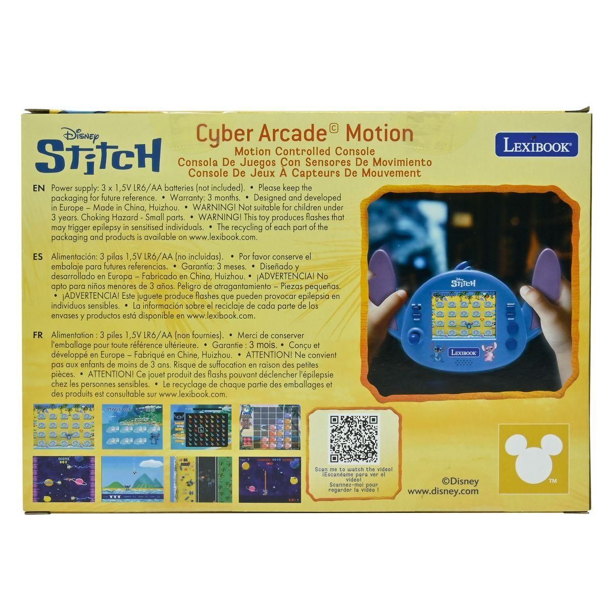 Lexibook Console Portable Disney Stitch avec contrôle gestuel