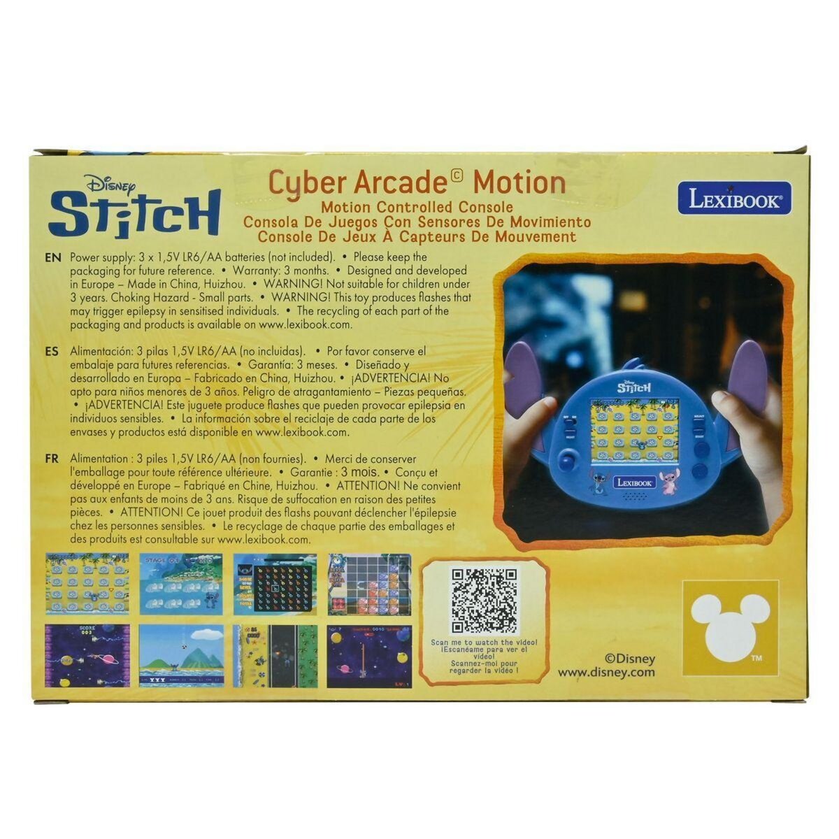 Lexibook Console Portable Disney Stitch avec contrôle gestuel