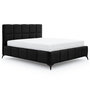 Voir la diapositive 1 : BEST MOBILIER Millie - lit coffre - 160x200 cm - sommier inclus - en velours
