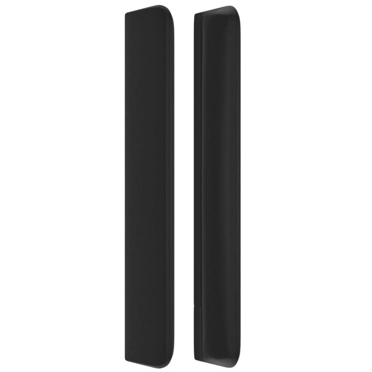 VIDAXL Tete de lit avec oreilles Noir 103x16x118/128 cm Similicuir