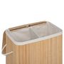 Voir la diapositive 3 : ATMOSPHERA Panier à linge de tri rectangle 100L en bambou