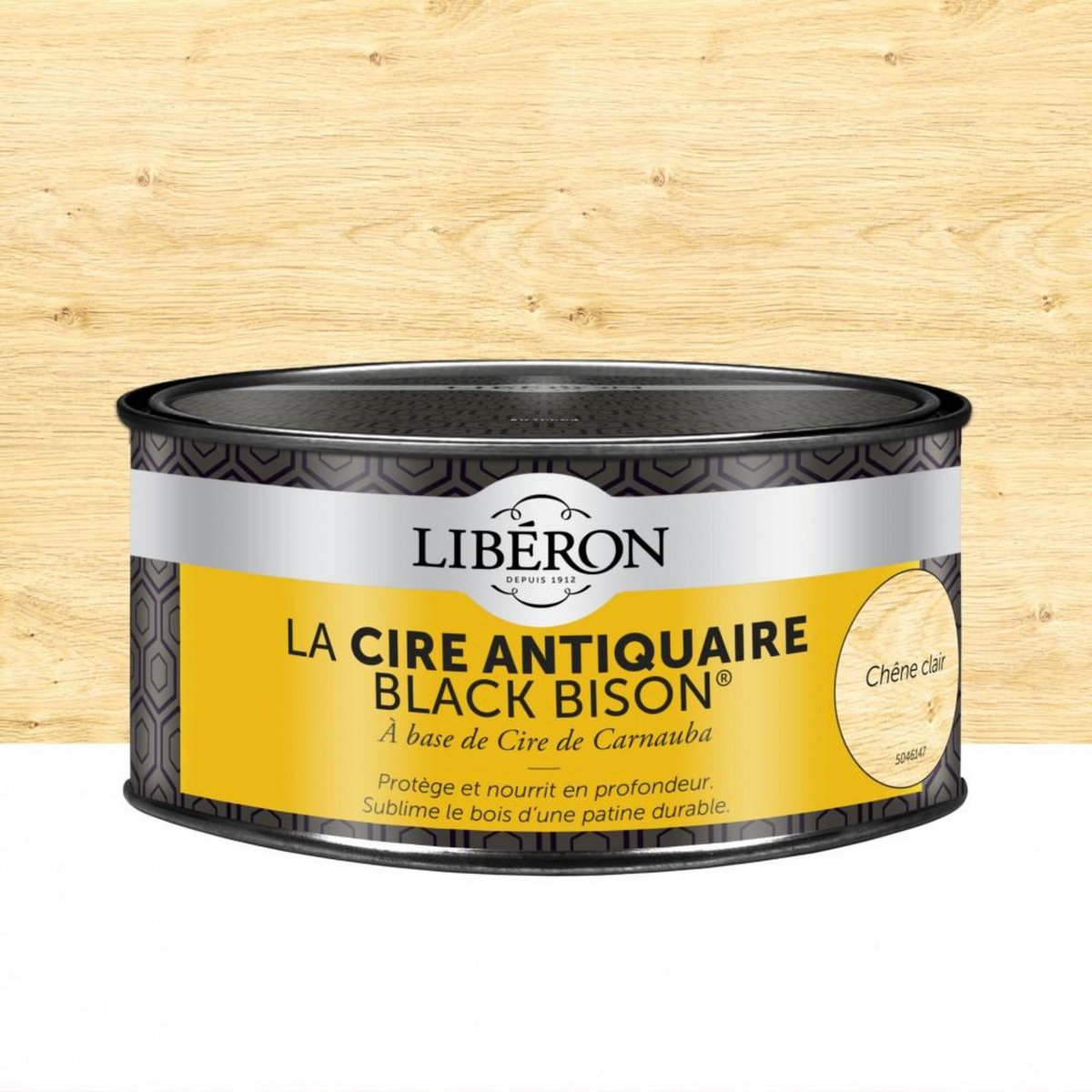 Liberon Cire en pâte meuble et objets Antiquaire black bison® LIBERON, chêne clair 0.5 l