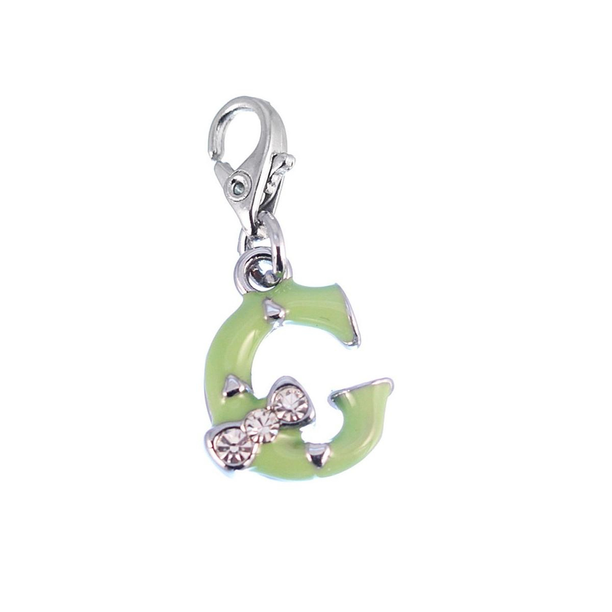 SC CRYSTAL Charm Lettre G vert SC Crystal