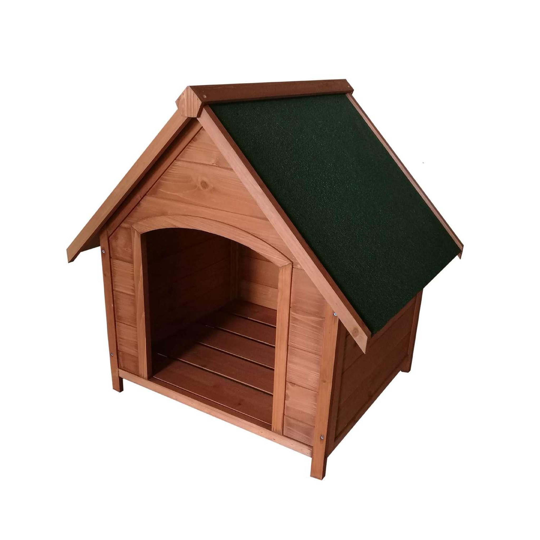 TOILINUX Niche pour chien oslo avec toit amovible en bois naturel