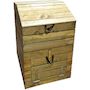 Voir la diapositive 1 : Habitat et Jardin Composteur en bois 500L  Douglas  80 x 80 x 85 cm