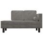 Voir la diapositive 3 : VIDAXL Chaise longue avec coussins et traversin gris clair velours