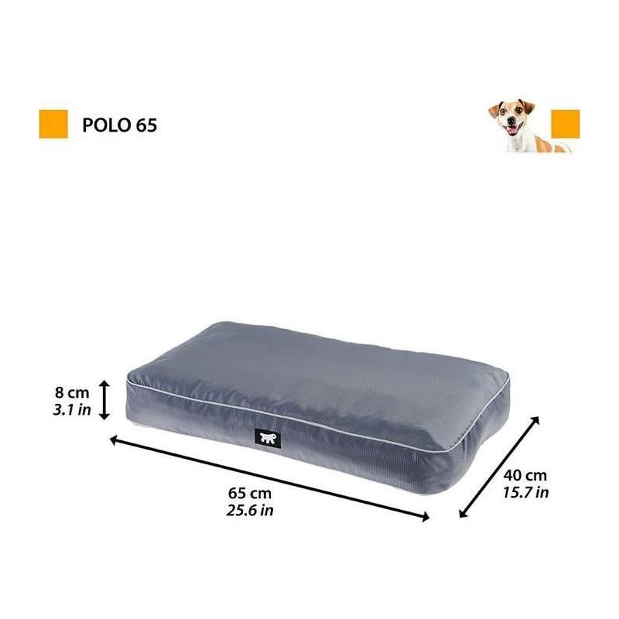 Voir la diapositive 2 : Ferplast Coussin - FERPLAST - POLO - 65 x 40 x 8 cm - Gris