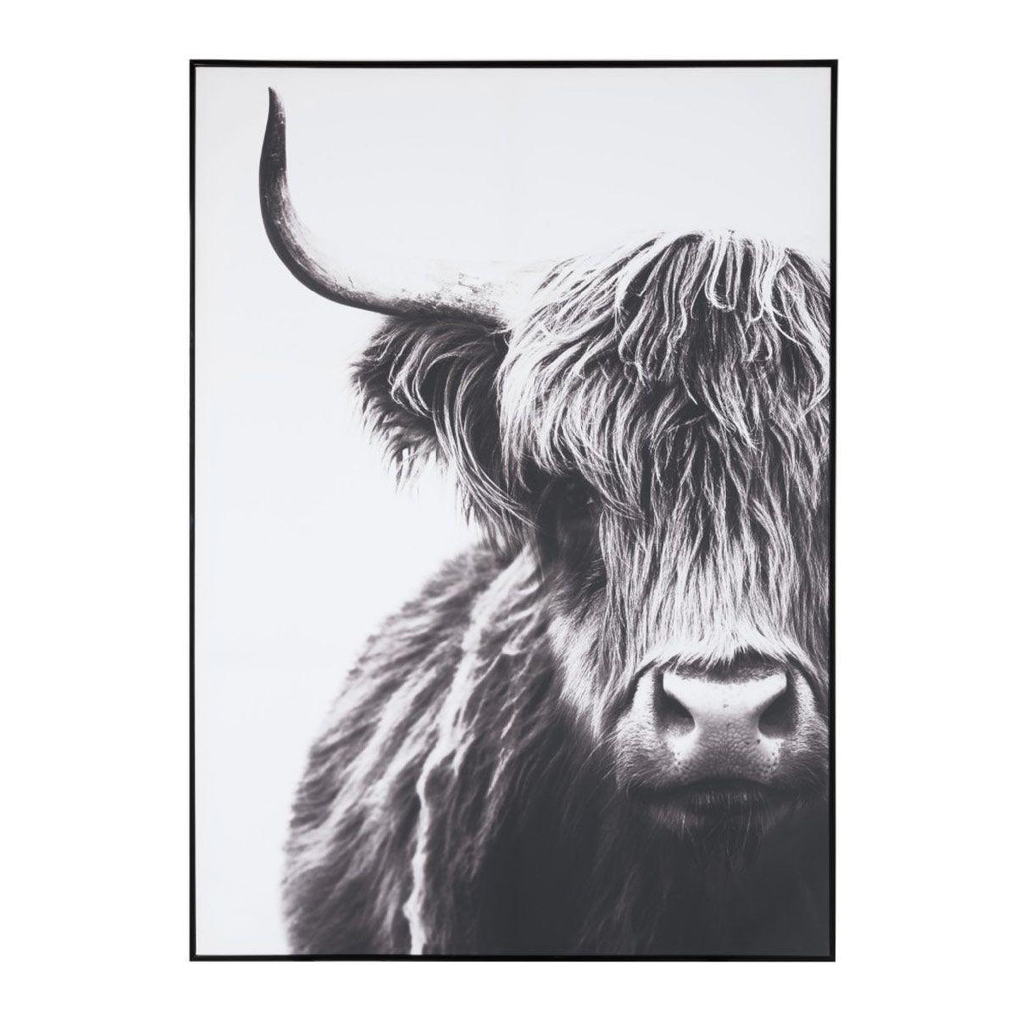 J-LINE Tableau déco  yack  142cm noir & blanc
