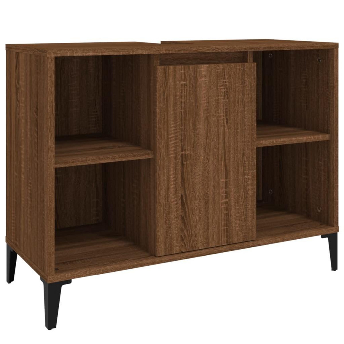 VIDAXL Meuble d'evier chene marron 80x33x60 cm bois d'ingenierie