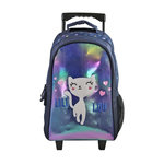 Bagtrotter Lili Lou - Sac à dos à roulettes bleu marine  2 compartiments - Bagtrotter