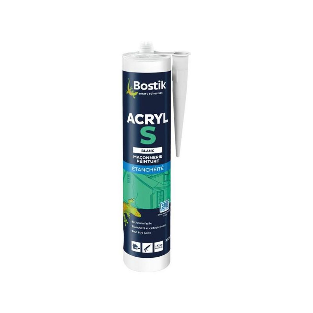 Bostik MASTIC ACRYL S BLANC 310ML PRO BOSTIK - 30613629
