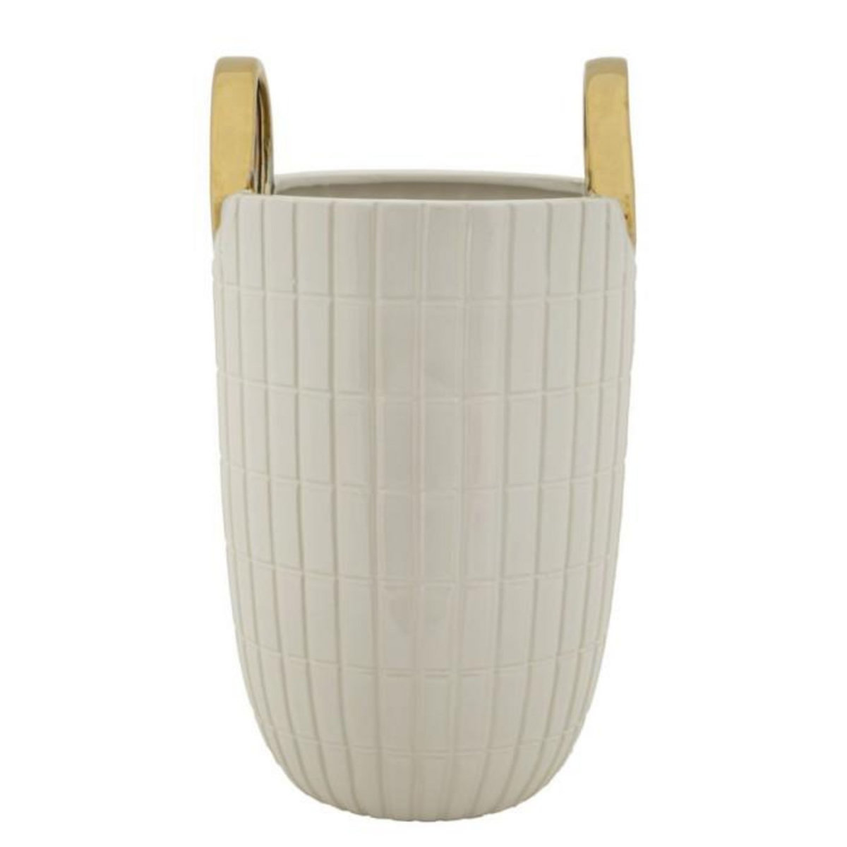 Paris Prix Vase Design en Céramique  Shopping  25cm Blanc