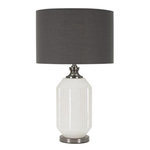 Paris Prix Lampe à Poser en Verre  Brighty  65cm Blanc & Gris