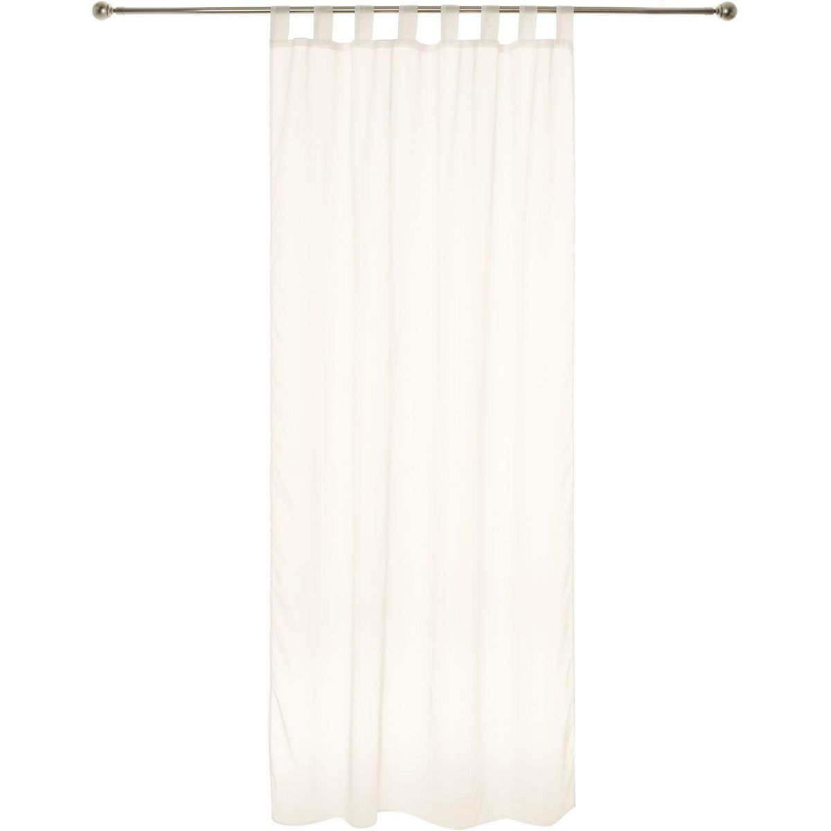 ATMOSPHERA Lot de 2 voilages unis à pattes 