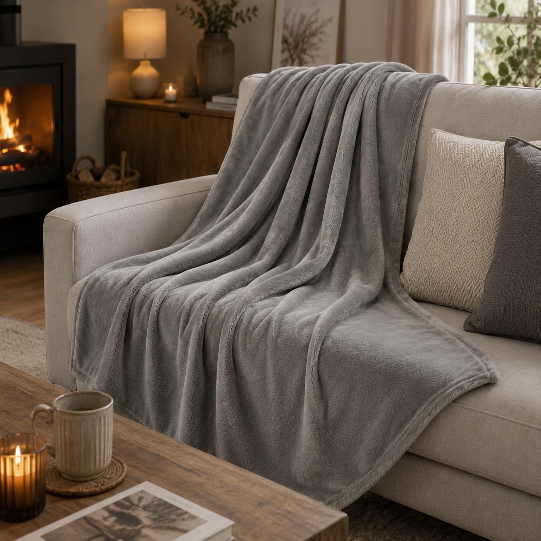 Voir la diapositive 2 : Eden Plaid doux et moelleux confort