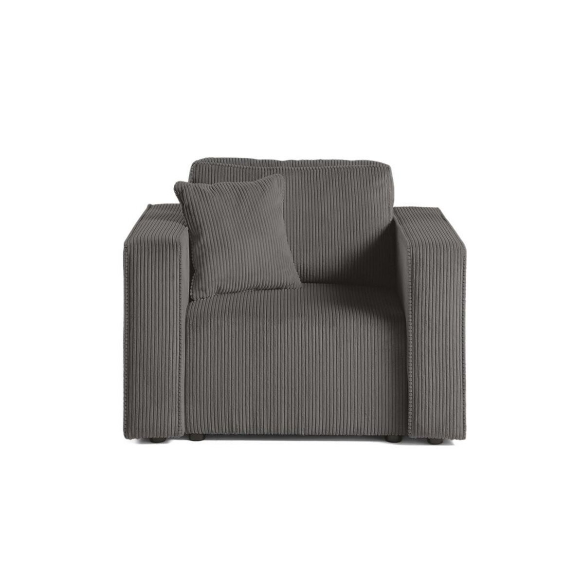 BEST MOBILIER Topaze - fauteuil - en velours côtelé