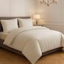 Voir la diapositive 2 : Home collection Parure housse de couette 100% satin de coton 80 fils
