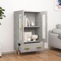 Voir la diapositive 3 : VIDAXL Buffet haut Gris beton 70x31x115 cm Bois d'ingenierie