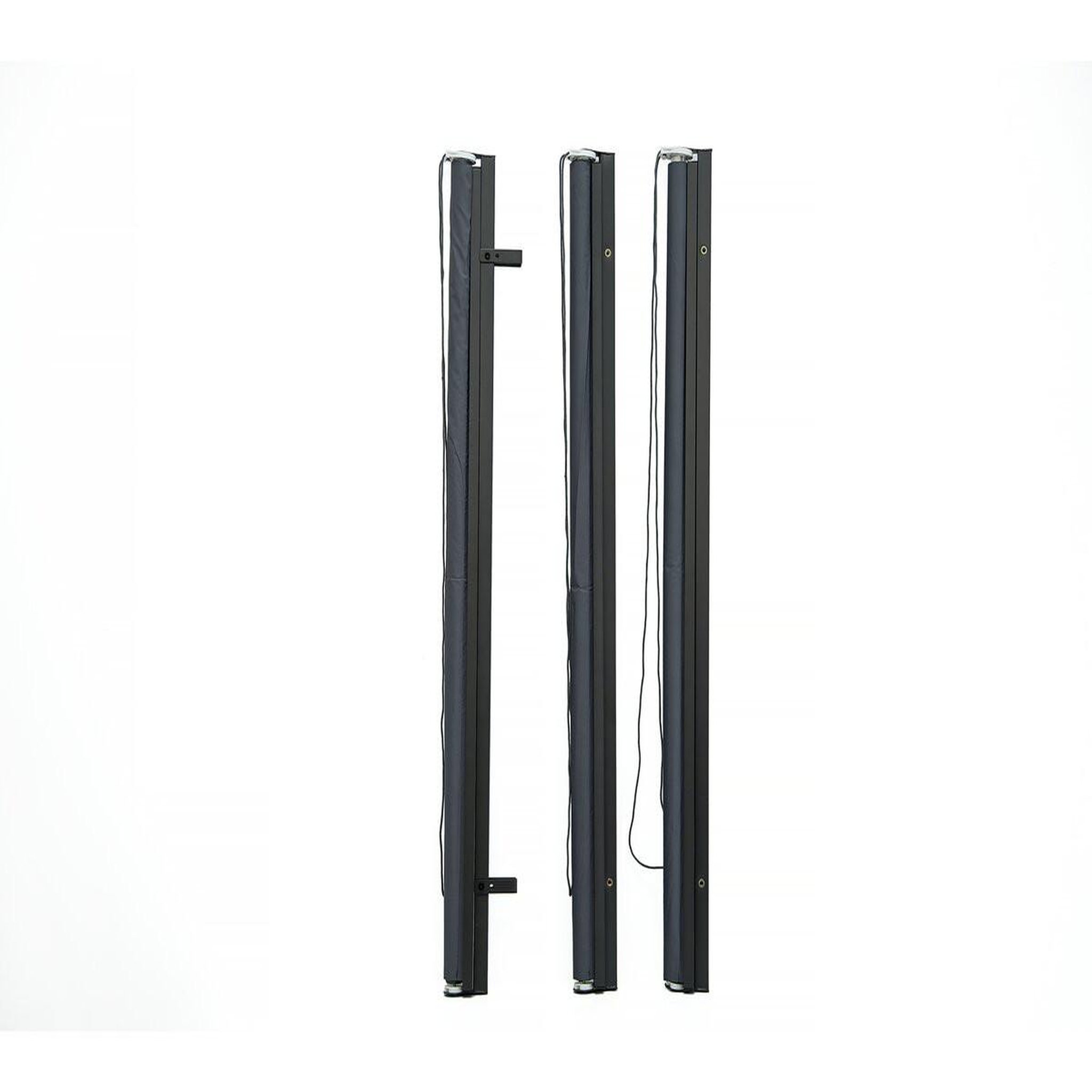 Voir la diapositive 4 : Habitat et Jardin Lot de 3 stores rétractables pergola - 124 x 225 cm - gris anthracite
