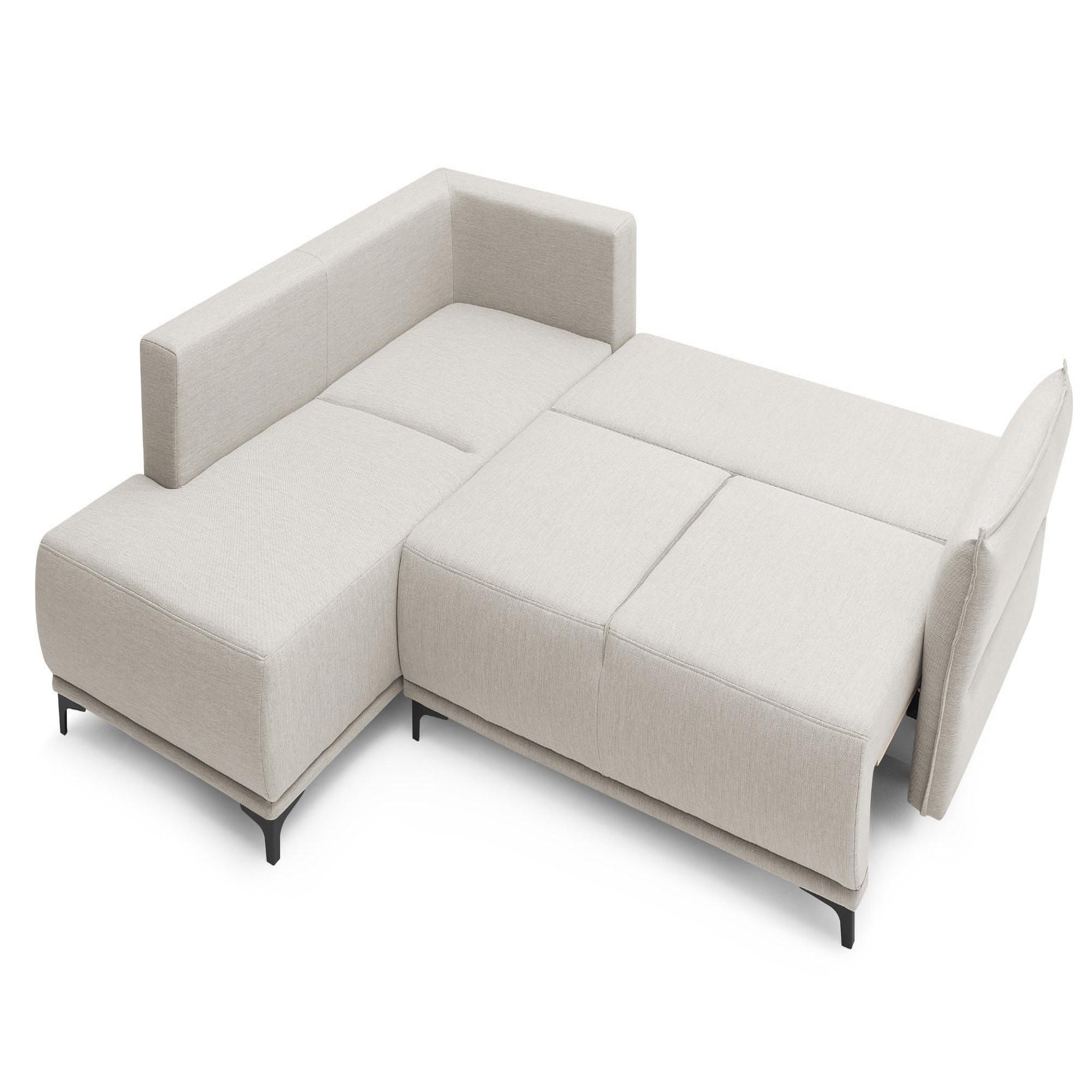 Voir la diapositive 2 : LISA DESIGN Arya - canapé d'angle convertible - avec coffre - 5 places - style contemporain - gauche