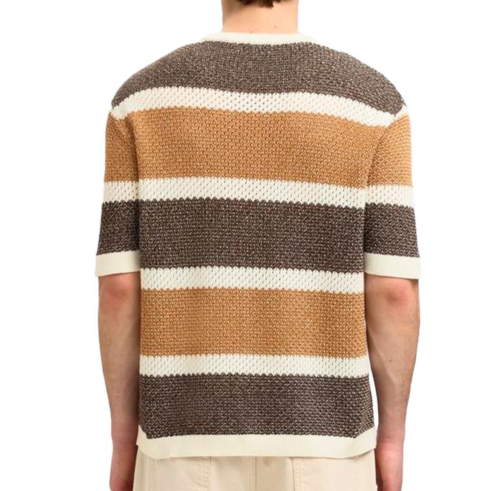 Voir la diapositive 2 : Selected Pull Marron/Blanc Homme Selected 16097853