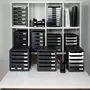 EXACOMPTA Exacompta Set de tiroirs de bureau Store-Box 7 tiroirs Noir brillant