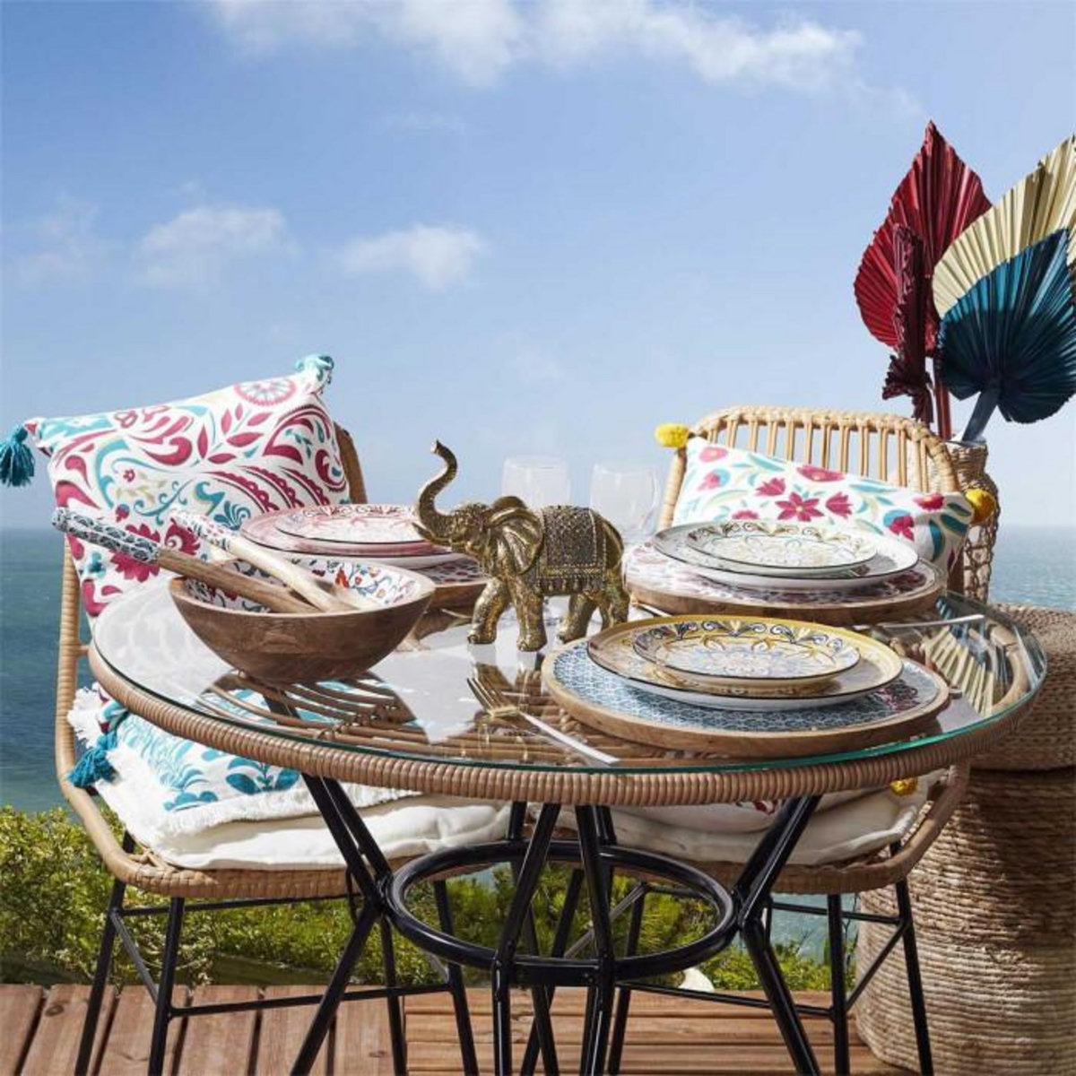 Paris Prix Statuette Déco  Éléphant  21cm Doré