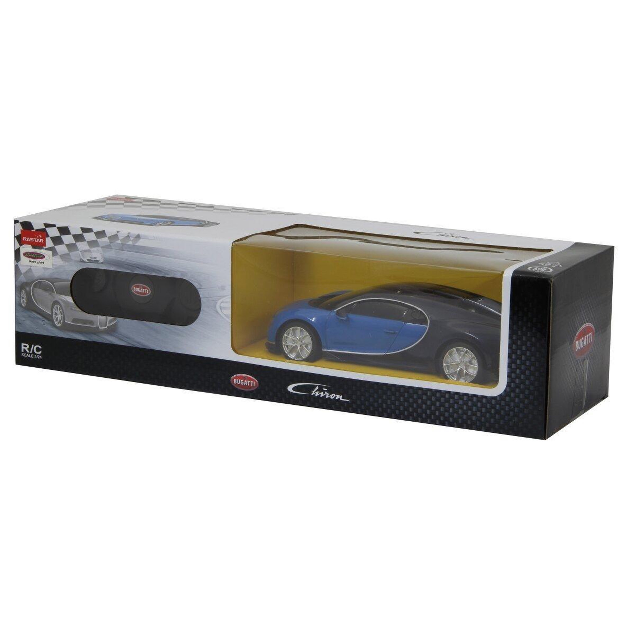 Voir la diapositive 2 : Jamara Voiture télécommandée bugatti chiron 1:24 bleu 2,4ghz