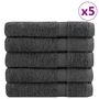 Voir la diapositive 1 : VIDAXL Serviettes de qualité supérieure SOLUND 25 pcs anthracite