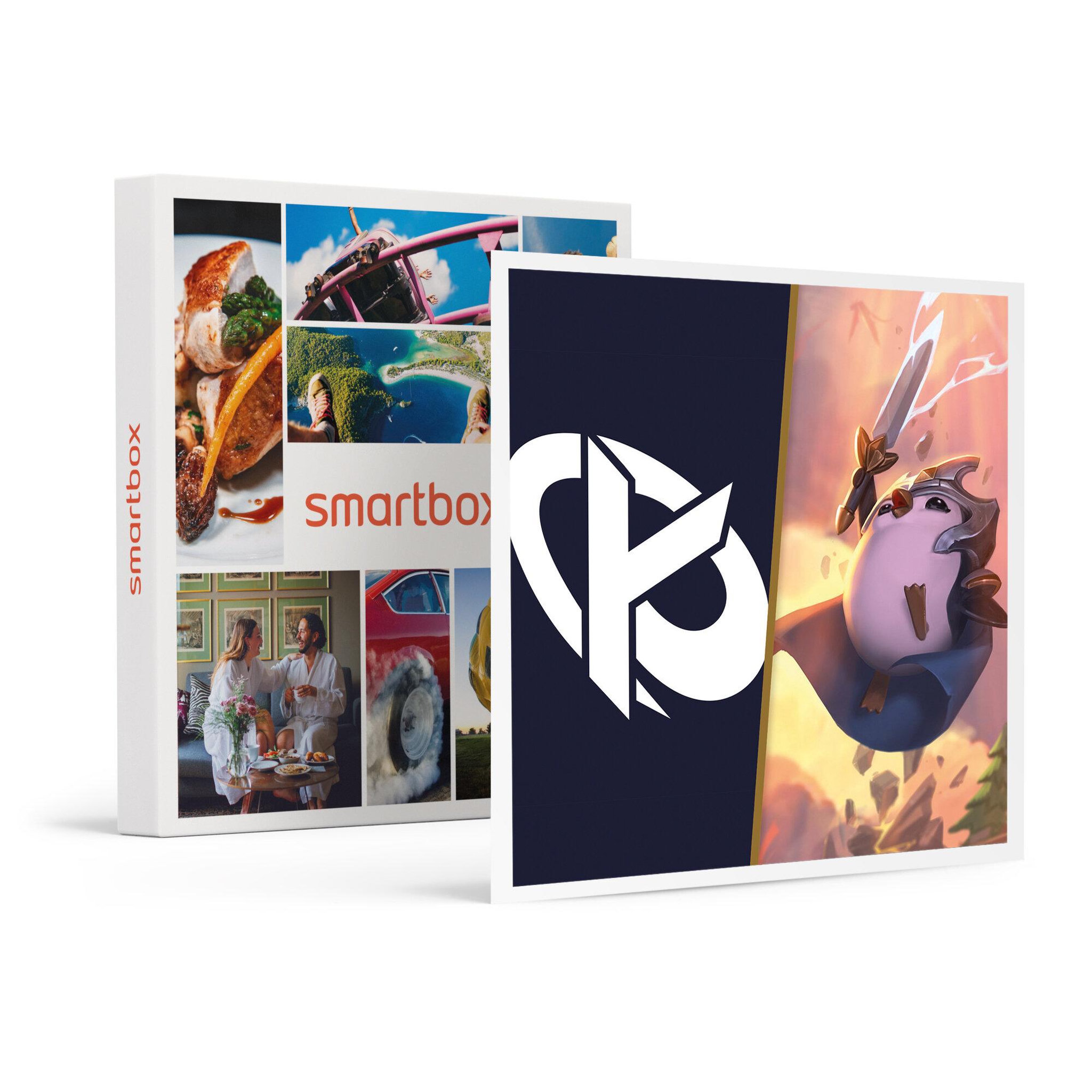 Voir la diapositive 1 : Smartbox Bon cadeau de 49,90 € sur l'e-shop de la Karmine Corp et de 50 € sur Teamfight Tactics - Coffret Cadeau Multi-thèmes