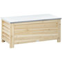 Voir la diapositive 1 : OUTSUNNY Banc coffre de jardin 2 en 1 - dim. 110L x 50l x 50H cm - charge max. 120 Kg - bois sapin pré-huilé acier galvanisé