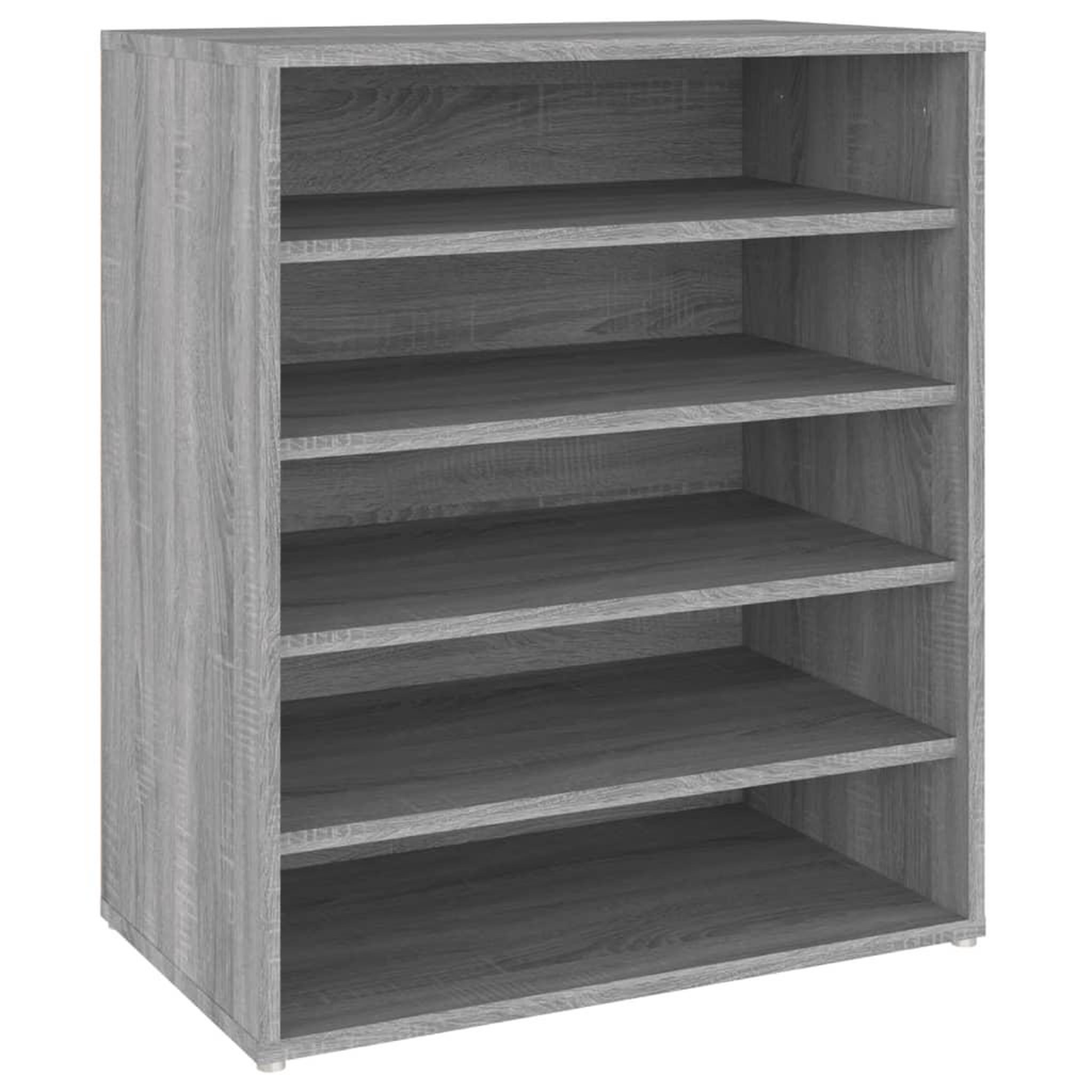 Voir la diapositive 2 : VIDAXL Meuble a chaussures Sonoma gris 60x35x70 cm Bois d'ingenierie