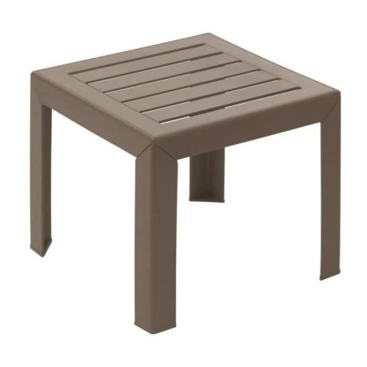 Grosfillex Table  basse Miami 40x40cm taupe
