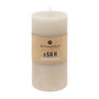 Voir la diapositive 2 : COMPTOIR DE LA BOUGIE Bougie Cylindrique  Rustic  14cm Taupe