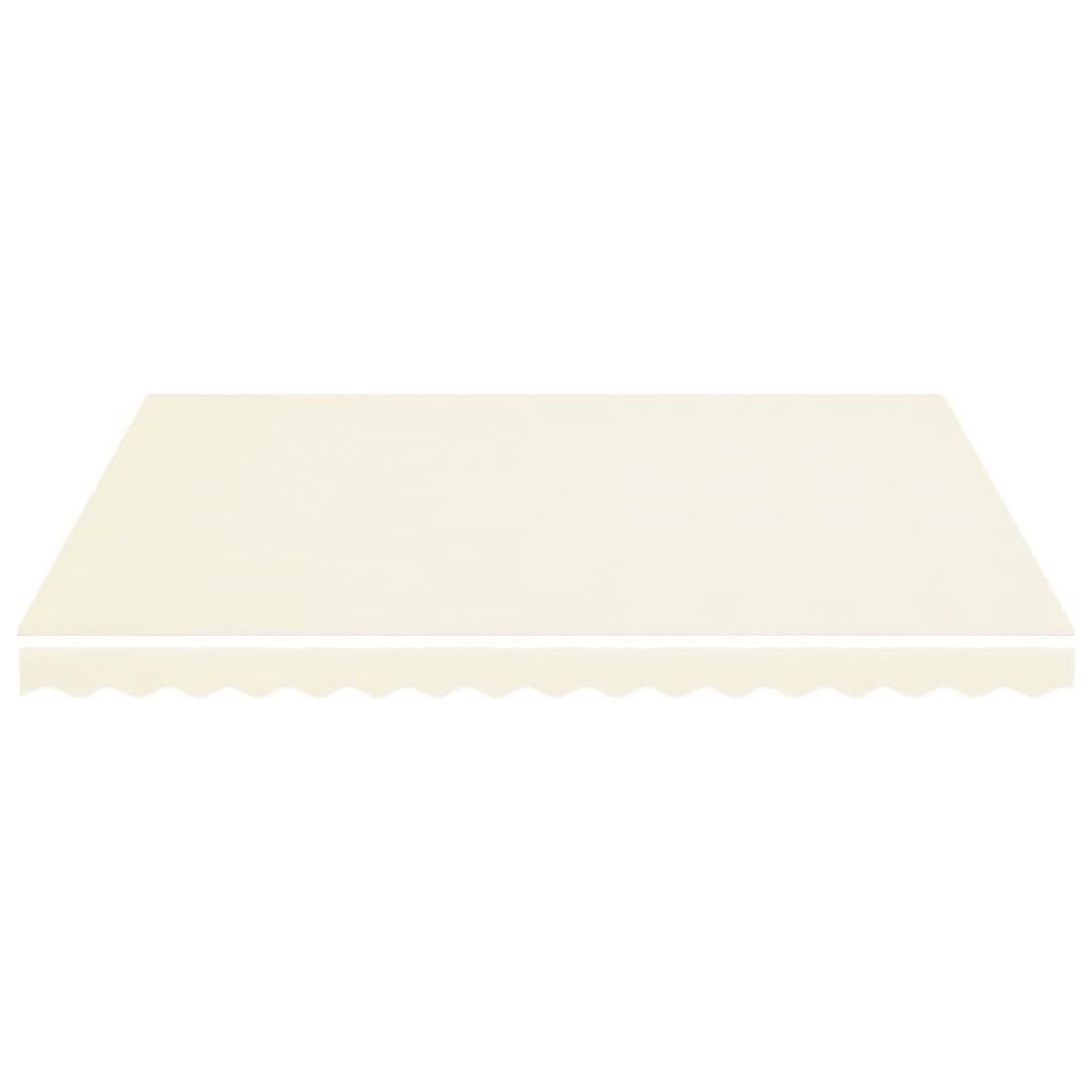 VIDAXL Tissu de remplacement pour auvent Creme 4x3,5 m