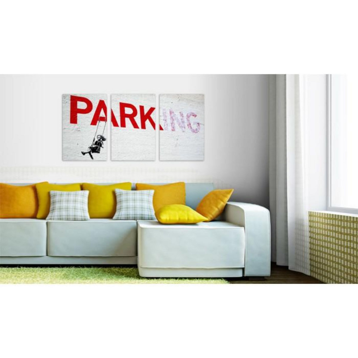 Paris Prix Tableau Imprimé  Fille sur la Balançoire - Banksy