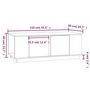 Voir la diapositive 6 : VIDAXL Table basse Noir 110x50x40 cm Bois massif de pin
