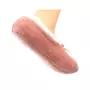  Chaussette Basses - 1 paire - Anti dérapante - Toute bouclette - Avec nœud - Chaude - Ladies Soft Ballerina Booties