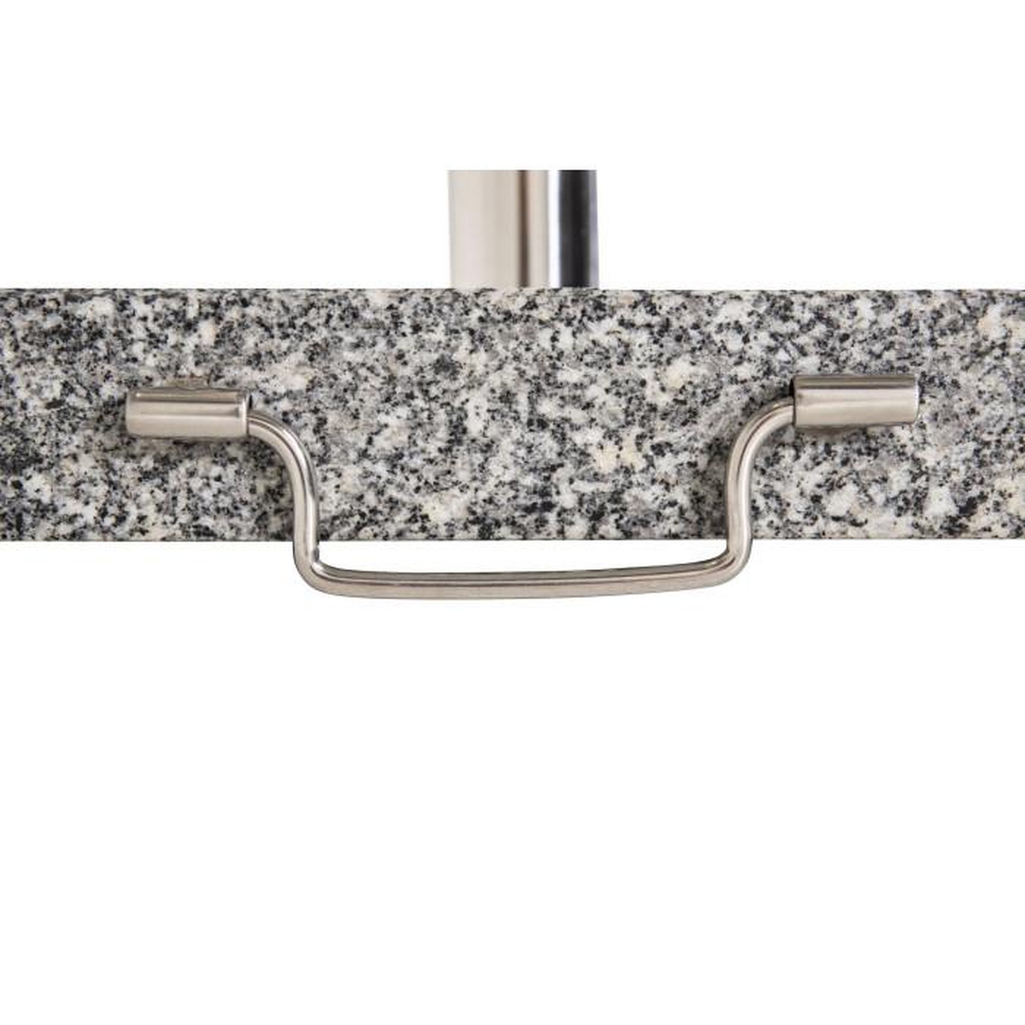 Voir la diapositive 5 : Paris Prix Pied de Parasol Moucheté Rond  Stathera  50cm Gris