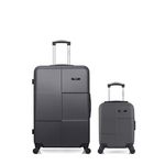 BLUESTAR BLUESTAR - LOT DE 2 - Valises grand format et cabine XXS MIAMI. Coloris disponibles : Rouge, Rose, Gris, Bleu, Noir