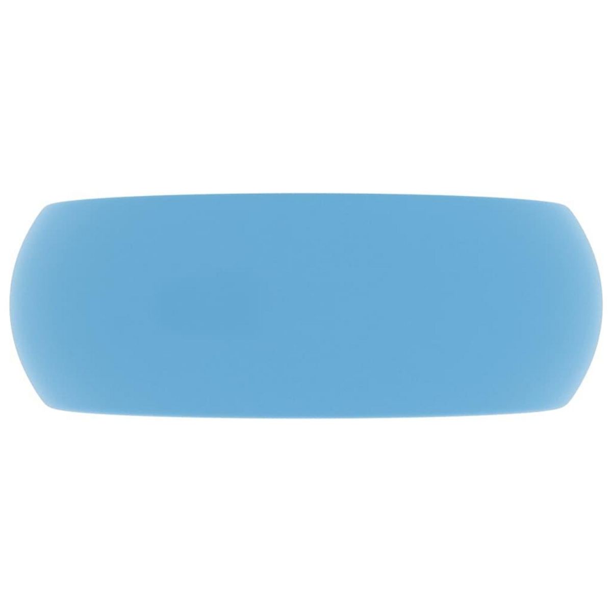 VIDAXL Lavabo rond de luxe Bleu clair mat 40x15 cm Ceramique