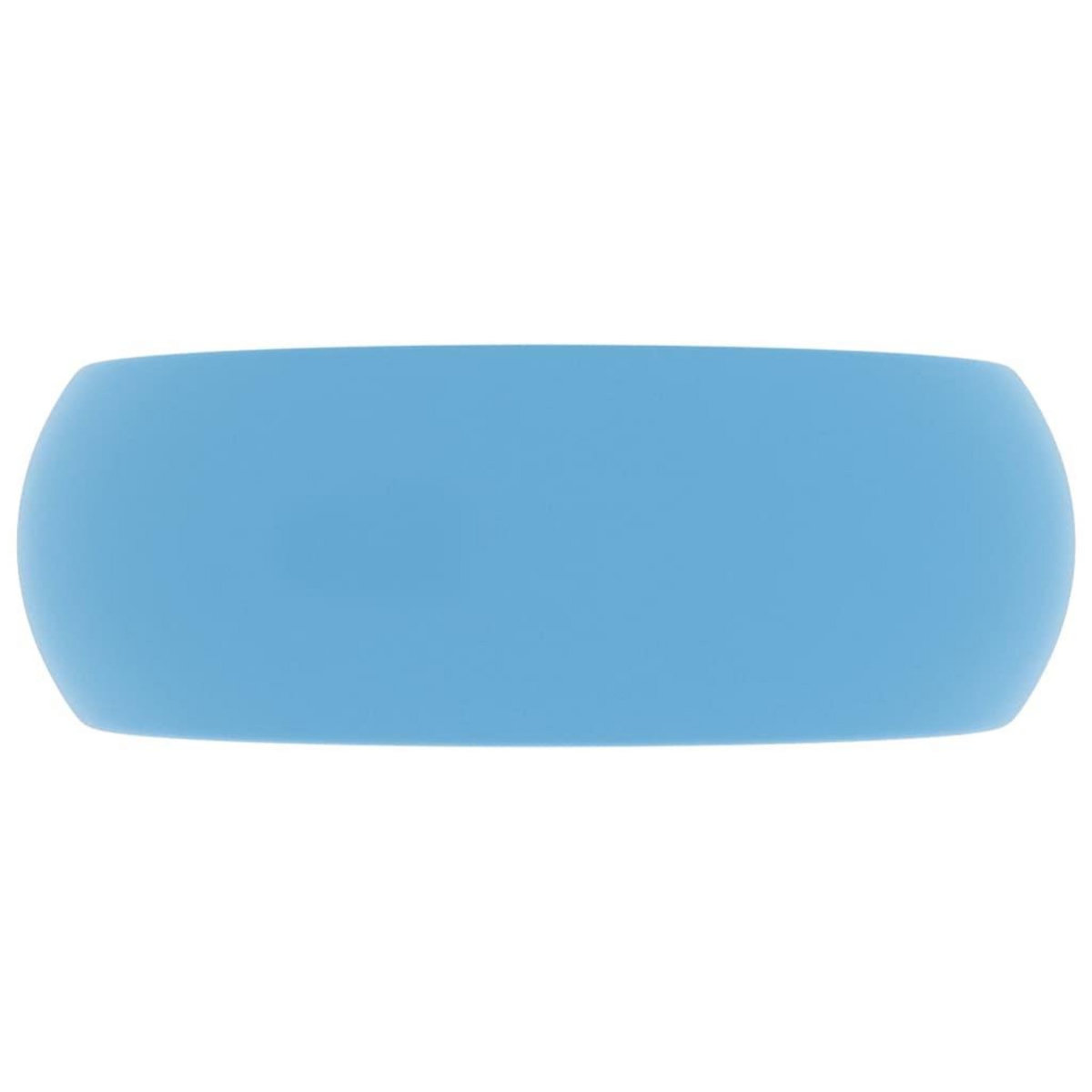 VIDAXL Lavabo rond de luxe Bleu clair mat 40x15 cm Ceramique