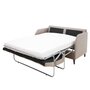 Voir la diapositive 2 : BEST MOBILIER Cosmos - canapé 3 places convertible express couchage quotidien 140 cm matelas 11 cm en tissu