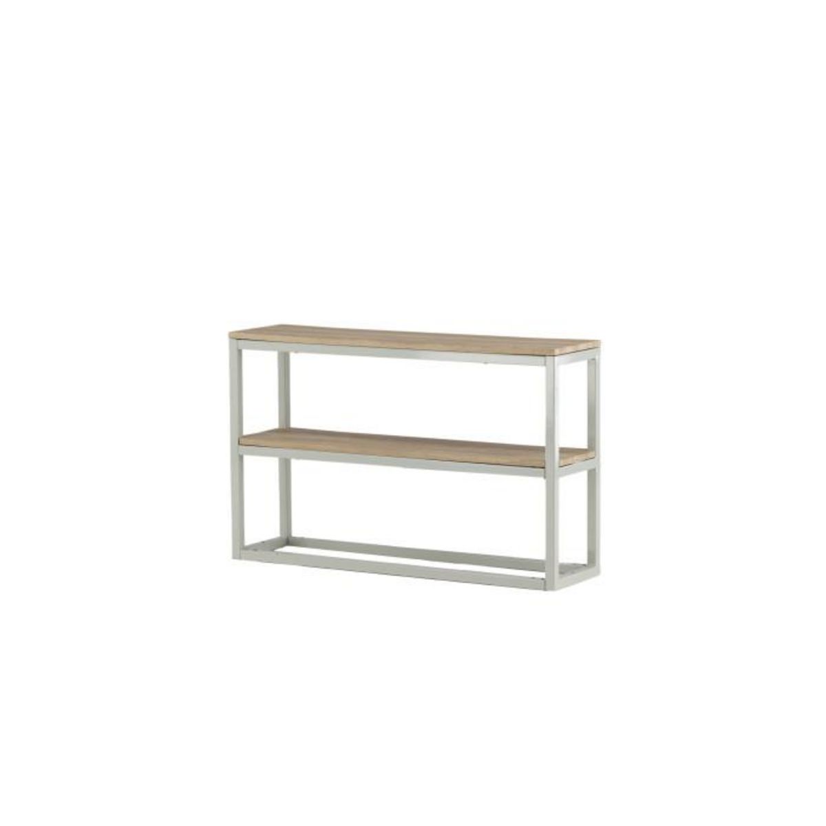 Paris Prix Console Design Double  Rise  110cm Naturel & Gris