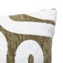 Voir la diapositive 2 : ATMOSPHERA Housse de Coussin Chenille  Jeni  30x50cm Kaki