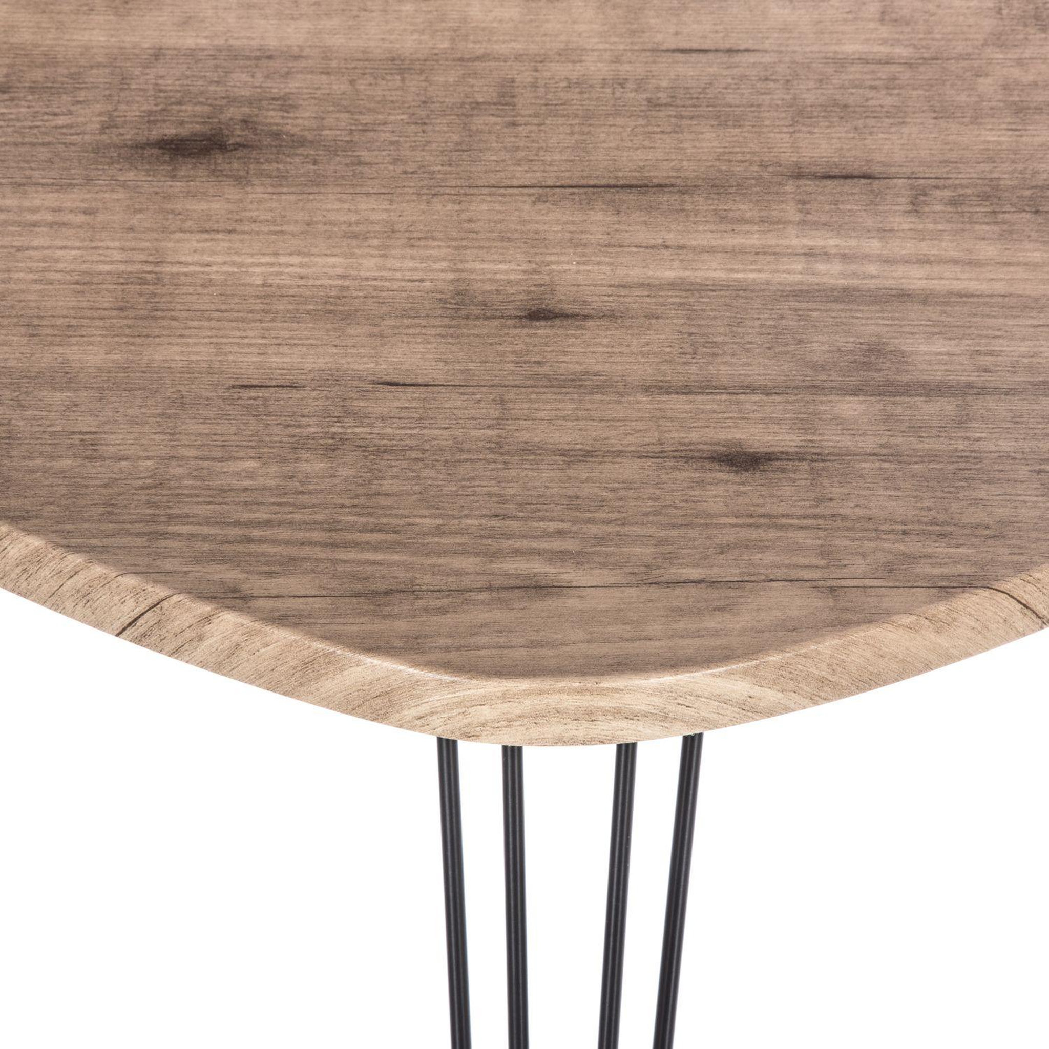 Voir la diapositive 3 : ATMOSPHERA Table d'appoint design Neile - L. 69 x H. 60 cm - Noir
