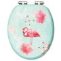 Voir la diapositive 5 : VIDAXL Siege WC Couvercle a fermeture en douceur MDF Flamant rose