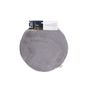 Voir la diapositive 2 : TOILINUX Lot de 6 galettes de chaises rondes imitiation fourrure - Diamètre 34 cm - Gris