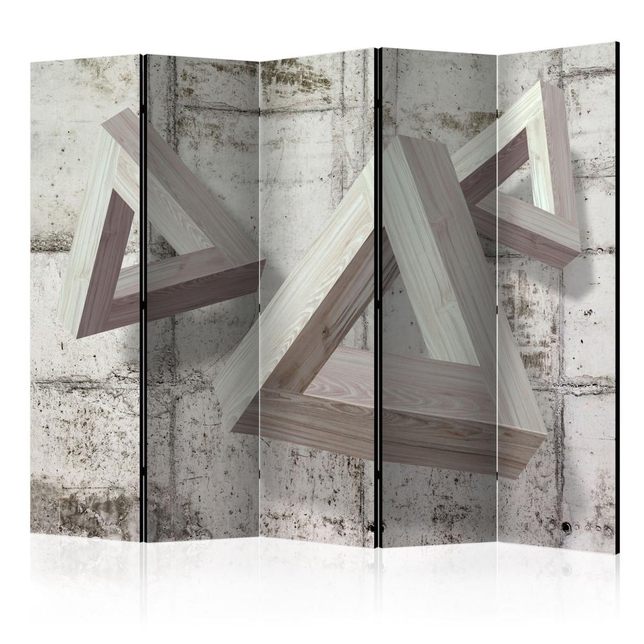 Paris Prix Paravent 5 volets  grey trio  172x225cm